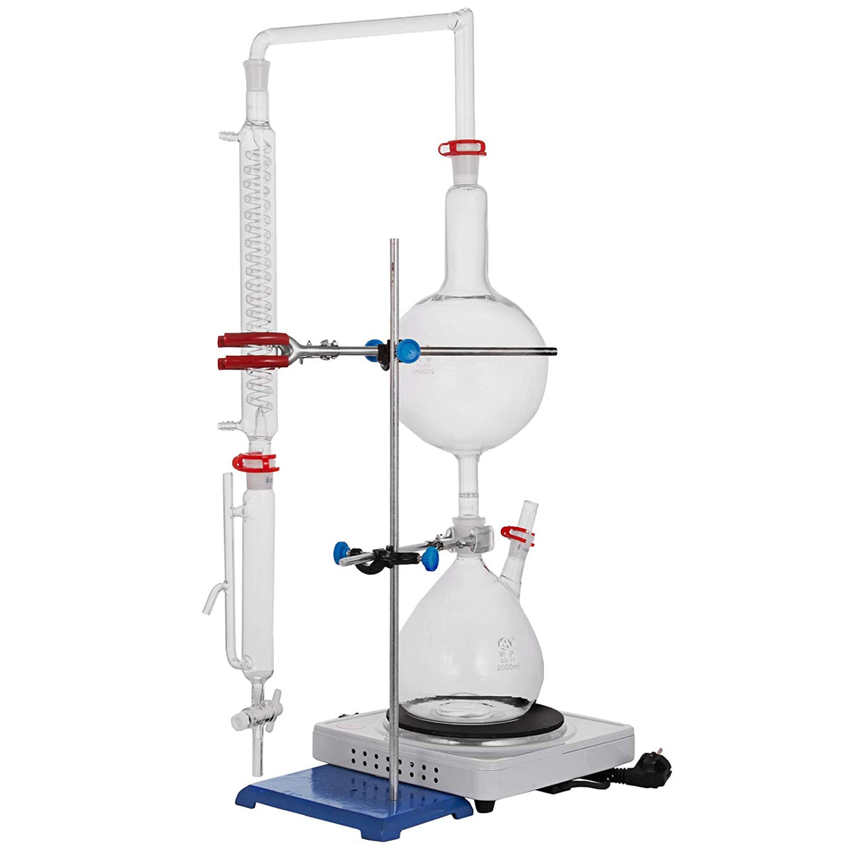 Essential Oil Distillation Apparatus - Distillation Kit With Heating Stove