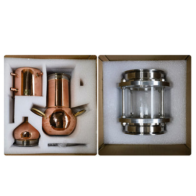 Copper-Glass Essential Oil Distiller 0.53G(2L) Premium Kit